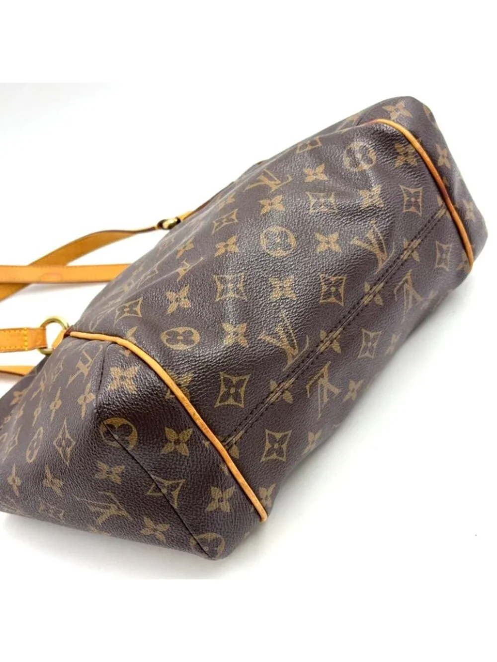 Louis Vuitton Totally PM Monogram Leather Brown Light Tote Gold